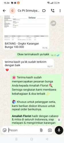 Testimonial Papan Bunga panyaungan