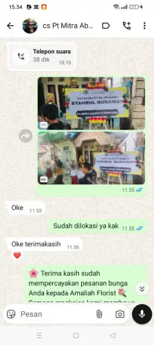 Testimonial Papan Bunga panyaungan