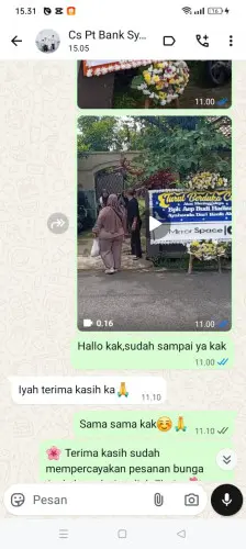 Testimonial Papan Bunga panyaungan